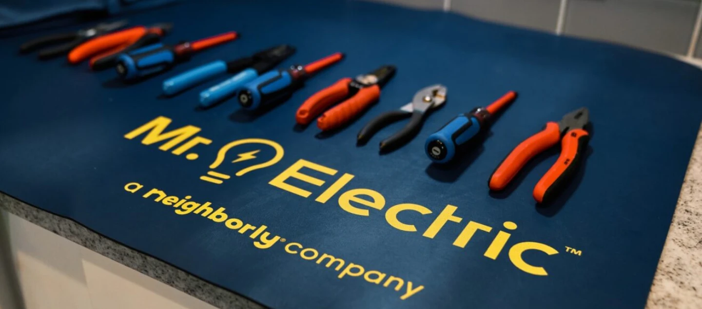 Close up of tools on counter.